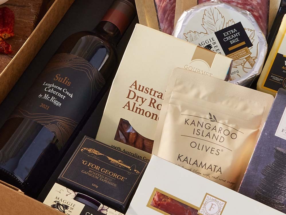Cheese and Wine Wooden Gift Box | Gwinllan Conwy Vineyard