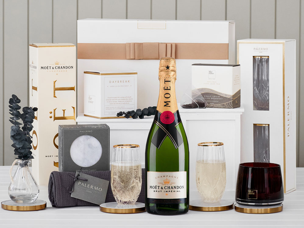 Indulgent Home Essentials With Moët Hamper The Hamper Emporium