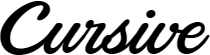 Cursive