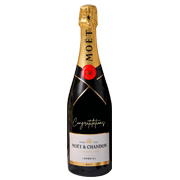 Personalised 'Congratulations' Moët Champagne 750ml